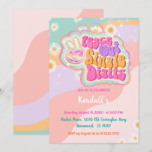 Invitation CHIFFRES UNIQUES super Peace Out 10e