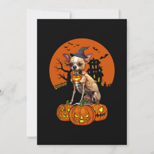 Invitation Chihuahua Chien Halloween