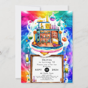 Invitation Chimie de Whimsical Fun Scientifique de Chimie Ann