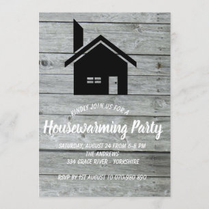 Invitation Chimney rustique Grange en bois Chimney
