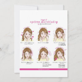 Invitation ChinatiEyebrow Microblading Instructions pour les 