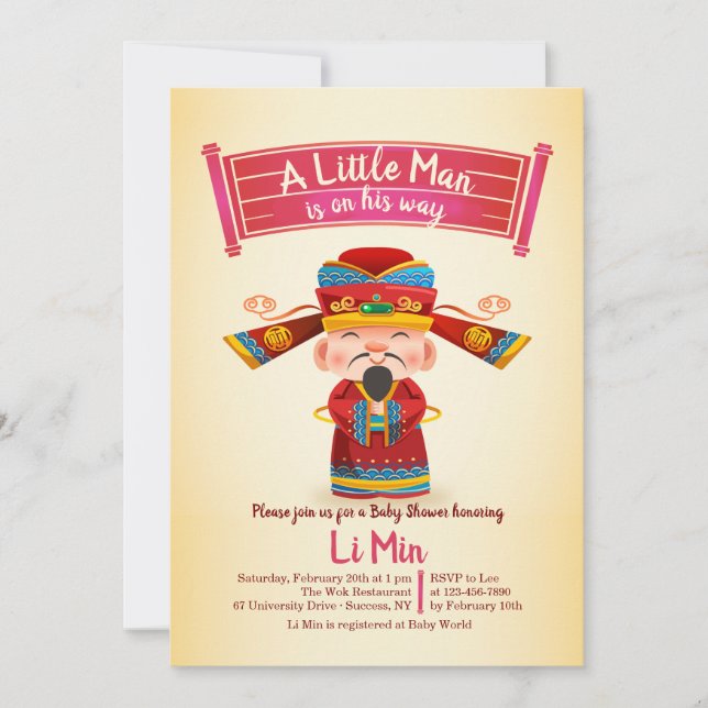 Invitation chinoise (Devant)