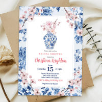 Chinoiserie Rose Fleur de Cerisier Enterrement de