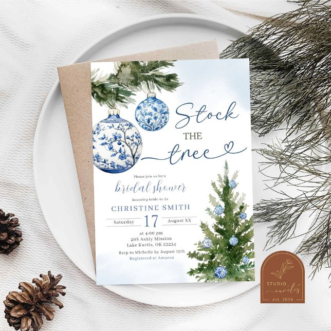 Invitation Chinoiserie Stock de la Fête des mariées de l'arbr (Créateur téléchargé)