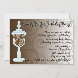 Invitation Chocolat Candy Buffet Bar, Urn of Sweets