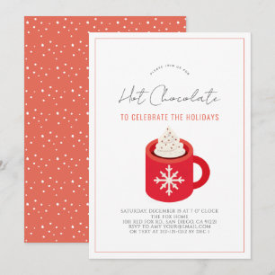 Invitation Chocolat chaud/Fête du cacao Red Mug