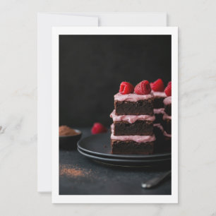 Invitation chocolate cake
