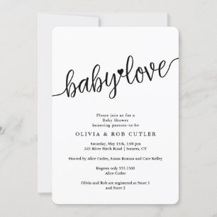 Invitation Choisissez votre couleur Baby Love Douche