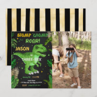 CHOMP ET RACINE ! Son Dinosaure Photo Anniversaire