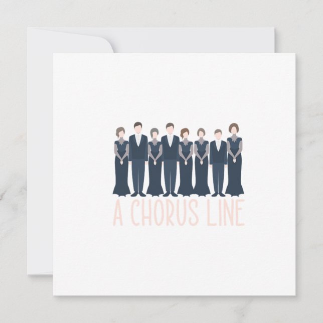 Invitation Chorale Chorale Chorale Chorale Musique Cadeau (Devant)