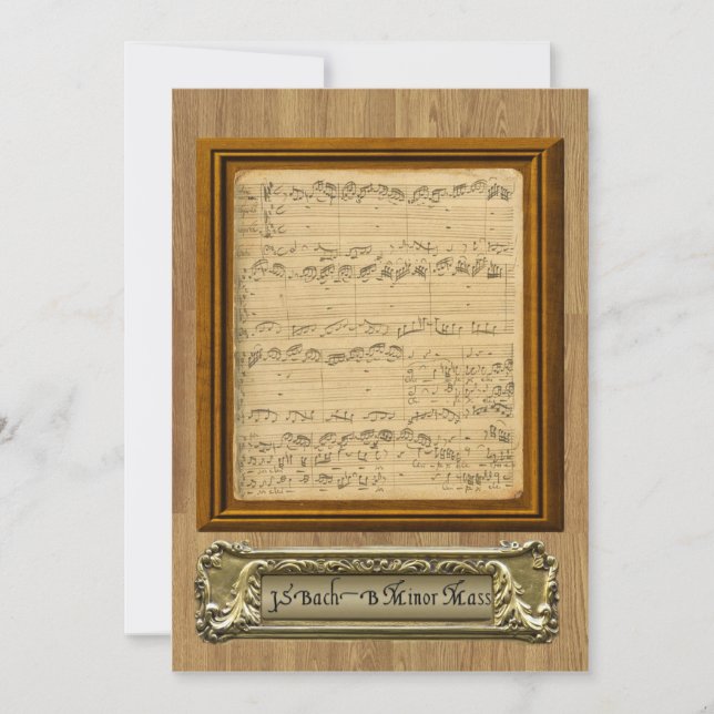 Invitation chorale de concert (Devant)