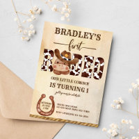 Chou bébé premier rodéo petit cowboy anniversaire