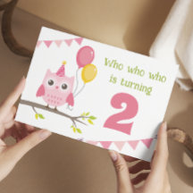 Chouette De Fête Qui Tourne 2 Deuxième Anniversair