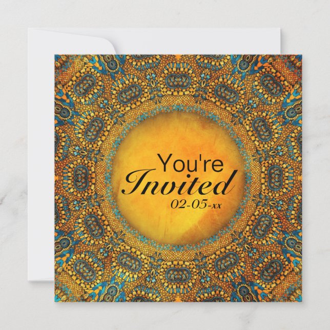 Invitation Chouette égyptienne (Devant)