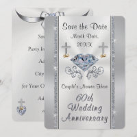 Christian 60th Save the Date Anniversary Party