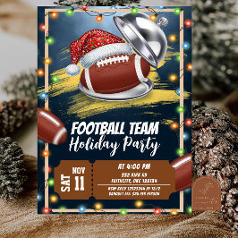 Invitation Christmas American Football Holiday Party