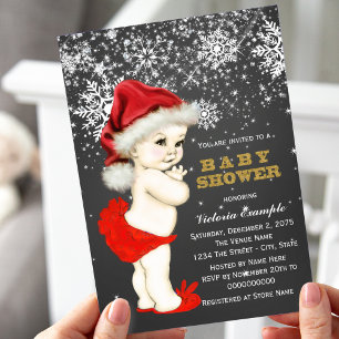 Invitation Christmas Baby Shower