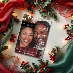 Invitation Christmas Cocktail Hour Party Magazine Photo
