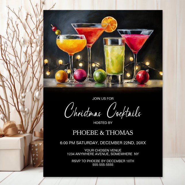 Invitation Christmas Cocktail Party (Créateur téléchargé)