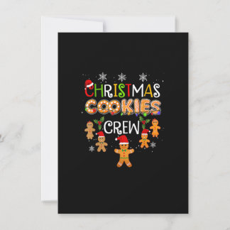Invitation Christmas Cookie Baking Crew Funny Pajamas Famille