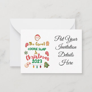 Invitation Christmas Cookie Swap 2023