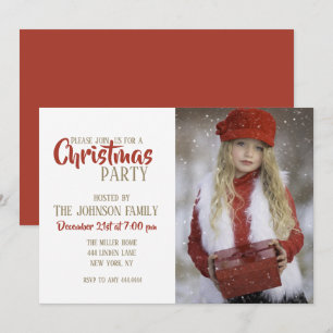 Invitation Christmas Girl