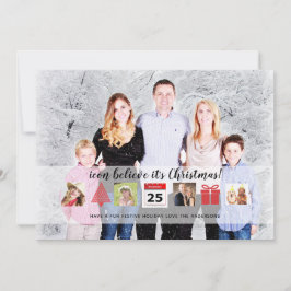 Invitation Christmas ICONS Photo Collage Moderne Overlay