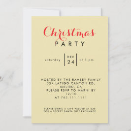 Invitation Christmas in Paris Eiffel Tower Winter Personalize