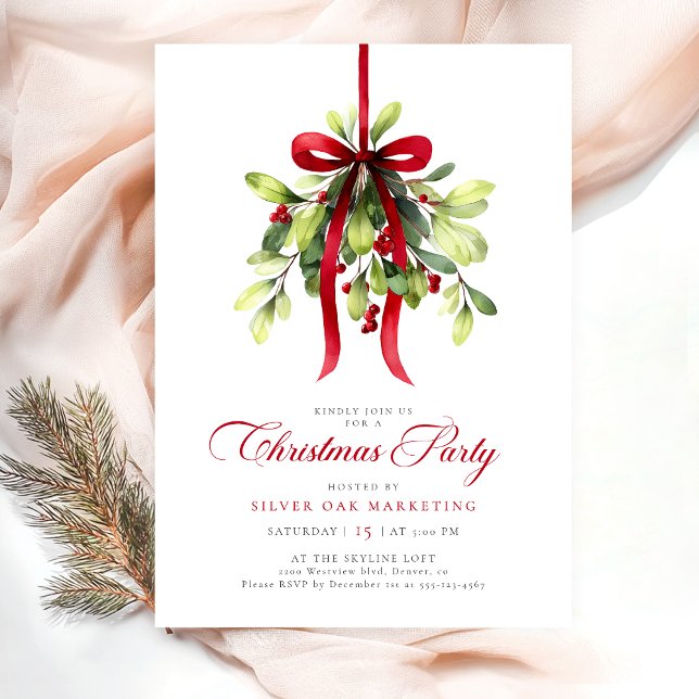 Invitation Christmas Party Office Corporate (Créateur téléchargé)