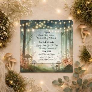Invitation Chuchotements crépusculaires du mariage sylvestre