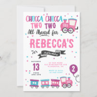 Chugga Chugga Choo choo Fille Train fête d'anniver