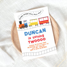 Chugga Chugga Choo Choo Train 2e anniversaire