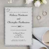 Church Bells Silver and Pale Grey Mariage