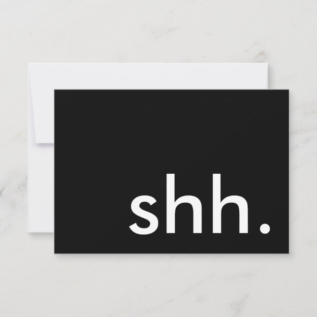 Invitation chut. c'est une fête ! (Devant)