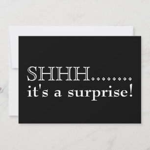 Invitation Chut... C'est une fête surprise de 50 ans
