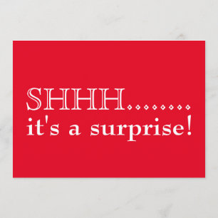 Invitation Chut... C'est une fête surprise de 50ème anniversa
