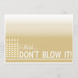 Invitation Chut or de l'invitation   de fête d'anniversaire