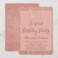 Chut ! Surprise Rose Gold fête d'anniversaire