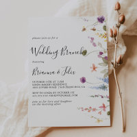 Chute classique Colorful Wild Floral Mariage Brunc