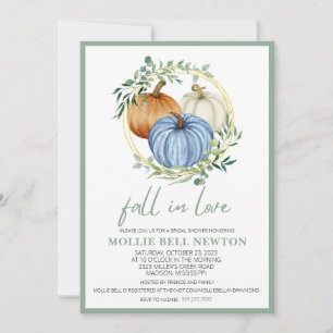 Invitation Chute d'amour Automne nuptiale de douche Invitatio