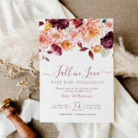 Chute d'amour baby shower floral