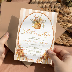 Invitation Chute d'amour Chute Citrouille floral Fête des mar