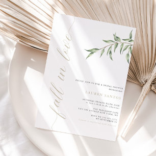 Invitation Chute d'amour - Fête des mariées minimale   Invita