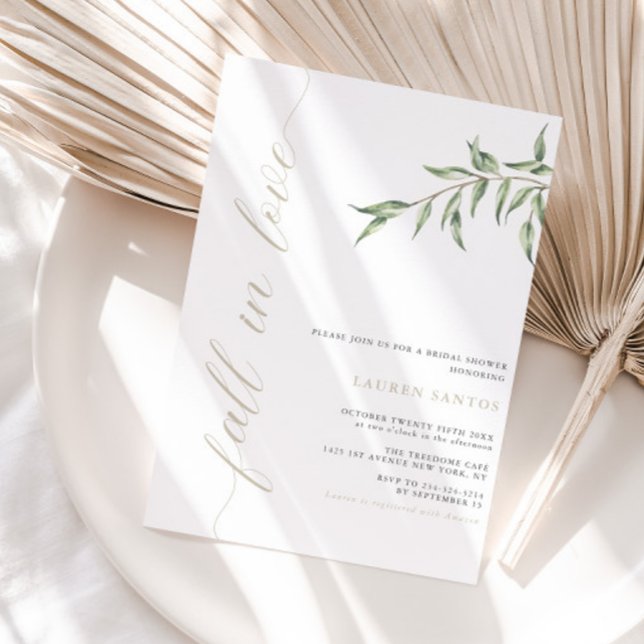 Invitation Chute d'amour - Fête des mariées minimale | Invita (Available for print and instant digital download!)