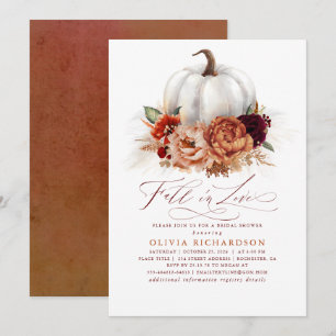 Invitation Chute dans l'amour Fête des mariées Fleurs de roui