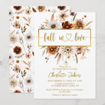 Chute en amour Gold Foil Neutral Boho Fête des mar