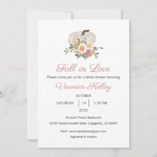 Invitation Chute en amour Invitation, Fête des mariées, Maria