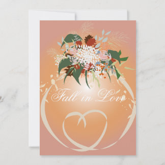 Invitation Chute en amour Mariage Enregistrer la date Invitat