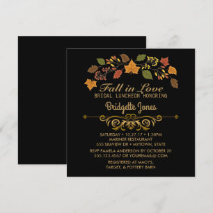 Invitation Chute en Amour Nuptiale Déjeuner Wedding shower Au