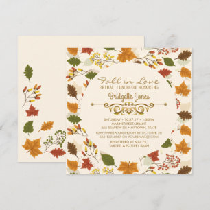 Invitation Chute en Amour Nuptiale Déjeuner Wedding shower Au